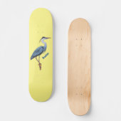 Grootblauwe cartoon afbeelding skateboard (Voorkant)