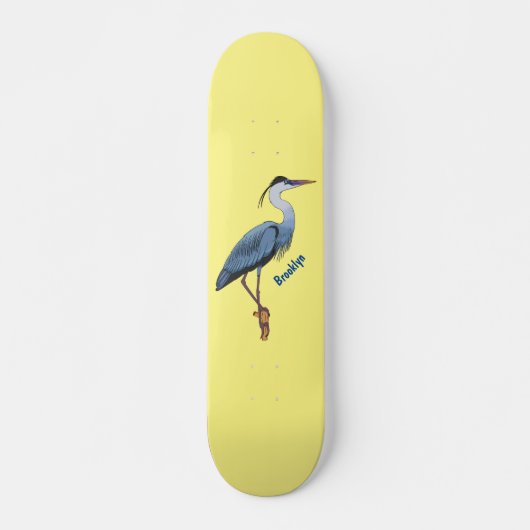 Grootblauwe cartoon afbeelding skateboard (Voorkant)