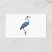 Grootblauwe cartoon afbeelding visitekaartje (Achterkant)