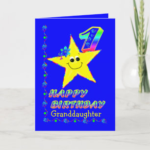 Grootdochter 1st Birthday Star Kaart