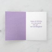 Grootdochter, 5th Birthday,  Prinses Kaart (Binnen)