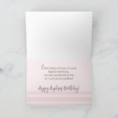 Grootdochter Baptisme Birthday Eigen naam Roze Kaart (Binnen)