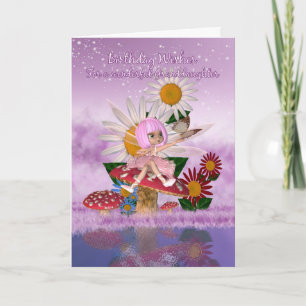 Grootdochter Birthday Card met Sugar Plum Fairy Kaart