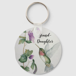 Grootdochter Elegant Hummingbird Button Sleutelhan Sleutelhanger