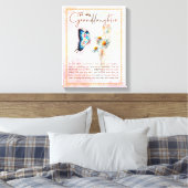Grootdochter Gifts | Van opa Grandma Canvas Afdruk (Insitu (Slaapkamer))