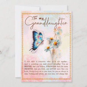 Grootdochter Gifts   Van opa Grandma Familie Feestdagenkaart