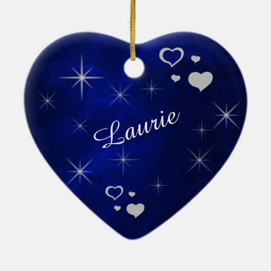 Grootdochter Star Heart Keepomwille Keramisch Ornament (Achterkant)