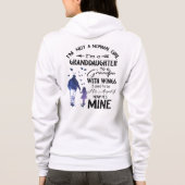 Grootdochter van normaal meisje, opa met Wings Ang Hoodie (Achterkant)