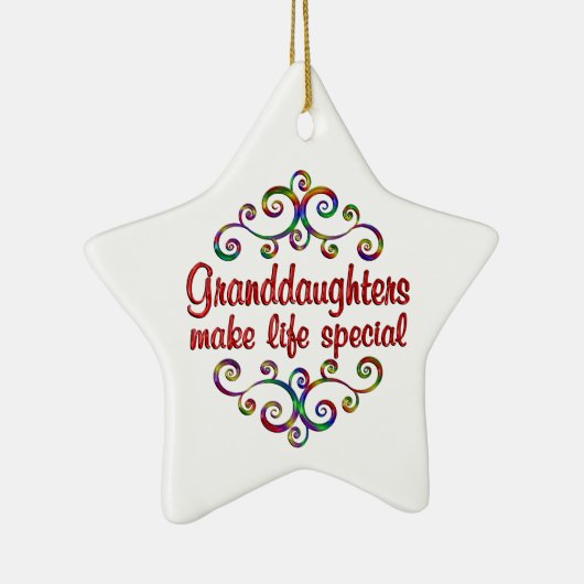 Grootdochters maken het leven speciaal keramisch ornament (Rechts)
