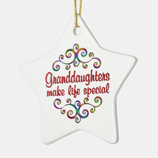 Grootdochters maken het leven speciaal keramisch ornament (Links)