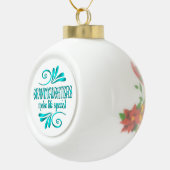 Grootdochters maken het leven speciaal keramische bal ornament (Rechts)