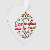 Grootdochters maken het leven speciaal ornament (voorkant)