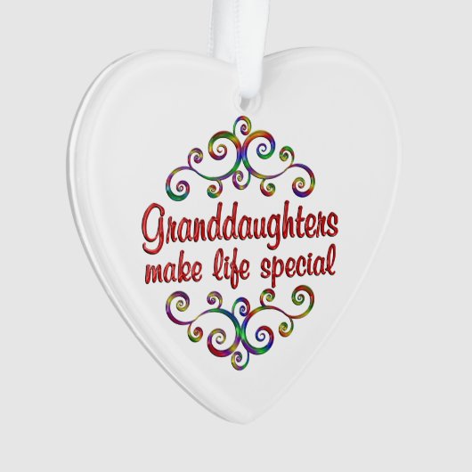 Grootdochters maken het leven speciaal ornament (voorkant)