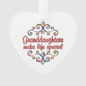 Grootdochters maken het leven speciaal ornament (achterkant)