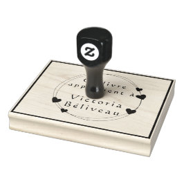 Groote stempelinktpad met op maat gemaakt logo 	rubberstempel