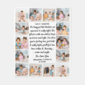 Grootgrootmoeder persoonlijke foto's 14 Collage Fleece Deken (Voorkant)