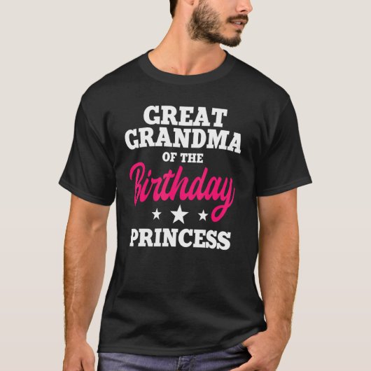 Grootgrootmoeder van de dag van de dag van de prin t-shirt (Voorkant)