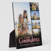 Grootgrootmoeder 'We houden van je' 5 Foto Collage Fotoplaat (Zijkant)
