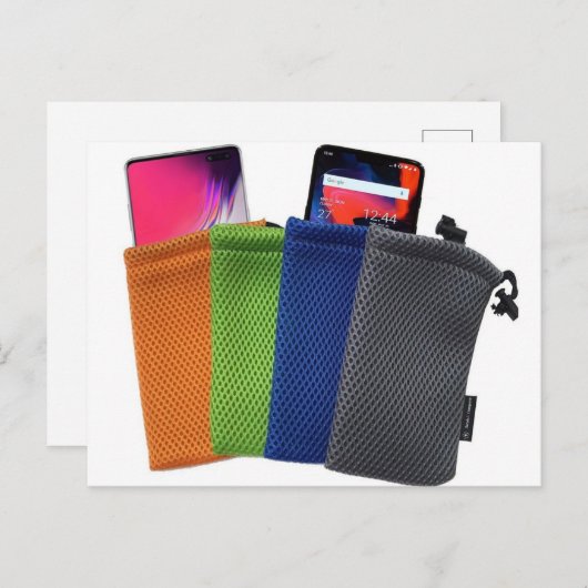 groothandel in makelaarszakken, Maesh Drawstring-t Briefkaart (Voorkant / Achterkant)