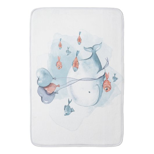 Groothandel in Waterverf en visserij Badmat (Voorkant Verticaal)