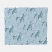 Groothandelaar Beluga Whale Art Fleece Blankets Deken (Voorkant (Horizontaal))