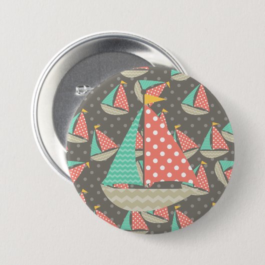 Groothandelsvaartuigen Ronde Button 7,6 Cm (Voorkant /achterkant)