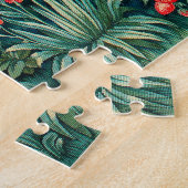 GROOTHERIE, BOSBOUWDIEREN, HAREN, Fox, groene olie Legpuzzel (Zijkant)