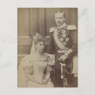 Groothertog en Groothertogin Victoria Melita Hesse Briefkaart