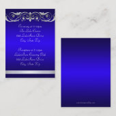 Groothertogdom Blauw gastinfo Visitekaartje (Voorkant / Achterkant)