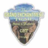 Groothertogdom (pijlpunt) sticker (Voorkant)