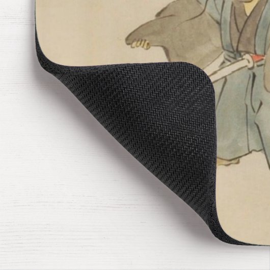 groothoekige yokai-zwaardvechter muismat (Hoek)