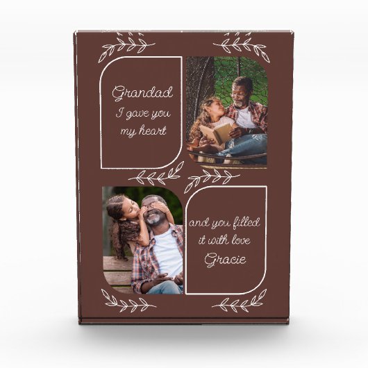 Groothoofd 2 Verticale foto's met persoonlijke tit (Voorkant)