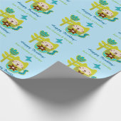 Grootkind met kattebloem cadeaupapier (Hoek)