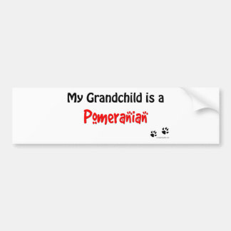 Grootkind Pomeranian Bumpersticker