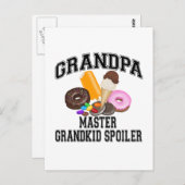 Grootkind Spoiler Grandpa Briefkaart (Voorkant / Achterkant)