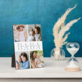 Grootkinderen Foto collage van aangepast "Baba" Fotoplaat (Zijkant)