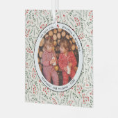 Grootkinderen Foto Glass Glas Ornament (Voorkant links)