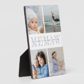 Grootkinderen Foto's Collage van aangepast "Memaw" Fotoplaat (Zijkant)