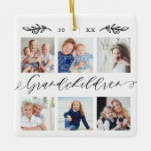 Grootkinderen Gift for Grandouders Photo Collage Keramisch Ornament (Voorkant)