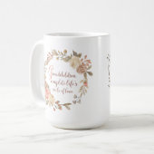 Grootkinderen maken de koffiekring van de mok af (Voorkant links)