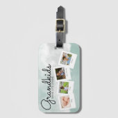 Grootkinderen maken foto's van grote kleinkinderen bagagelabel (Voorkant (verticaal))