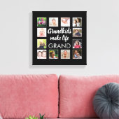 Grootkinderen maken grote prijsopgave voor het lev canvas afdruk (Insitu (Woonkamer))