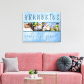 Grootkinderen maken het leven groot 4 Foto Collage Canvas Afdruk (Insitu (Woonkamer))