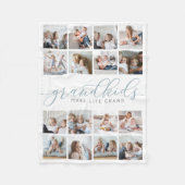 Grootkinderen maken het leven groots 16 Foto Colla Fleece Deken (Voorkant)
