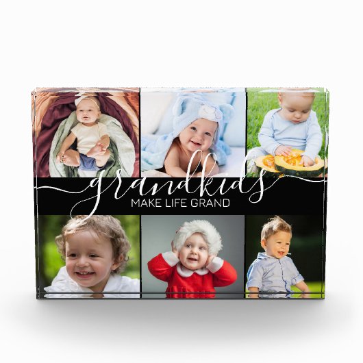 Grootkinderen maken het leven groots | 6 Foto-coll Fotoblokken (Voorkant)