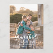 Grootkinderen maken het leven groots feestdagenkaart (Voorkant)