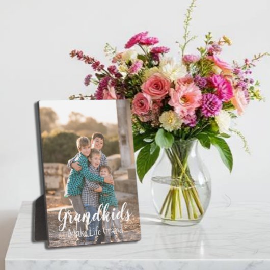 Grootkinderen maken het leven groots fotoplaat