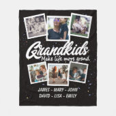 Grootkinderen maken het leven meer dan duizend fot fleece deken (Voorkant)