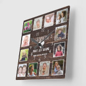 Grootkinderen maken van het leven grote prijsopgav vierkante klok (Hoek)