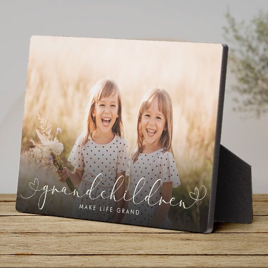 Grootkinderen Modern hartstilstand Foto's Fotoplaat